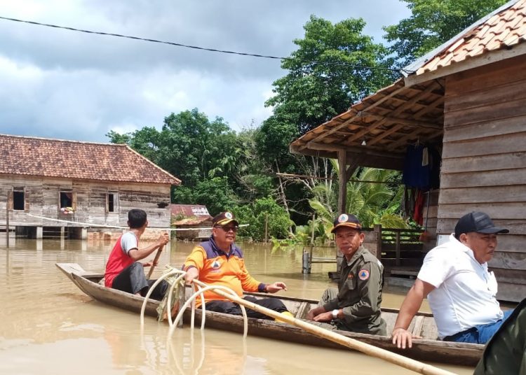 Kondisi banjir yang terjadi di PALI Sumsel, Foto: Istimewa