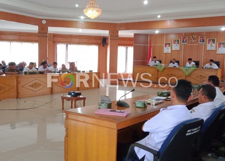 Suasana rapat persiapan pelaksanaan MTQ tingkat Kabupaten OKI, Kamis (06/02). (Foto : fornews.co / rif)