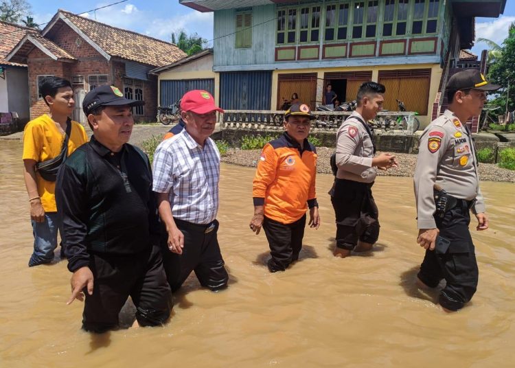 Kondisi banjir yang terjadi di Musirawas. Foto: Istimewa
