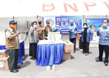 Bantuan yang APD dan Masker yang diterima oleh Pemprov Sumsel. Foto: Fornews.co/Istimewa