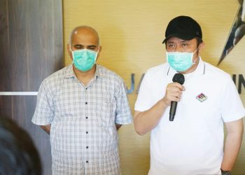 Gubernur Sumsel, Herman Deru, saat menyampaikan arahan beberapa waktu lalu. (foto humas pemprov sumsel)