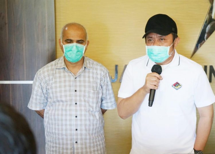 Gubernur Sumsel, Herman Deru, saat menyampaikan arahan beberapa waktu lalu. (foto humas pemprov sumsel)