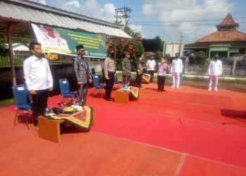 Suasana Pelantikan Kades di dalam wailayah Kecamatan Sanga Desa, Kabupaten Muba, Rabu (22/04). (fornews.co/humas pemkab muba)