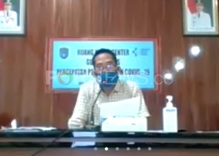 Jubir Gugas COVID-19 Kabupaten OKI, Iwan Setiawan. (foto : fornews.co / rif)