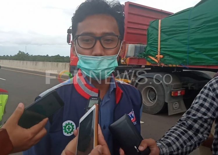 Manajer Operasional Waskita Sriwijaya Tol (WST), Sabdo Harimukti. (foto : fornews / rif)