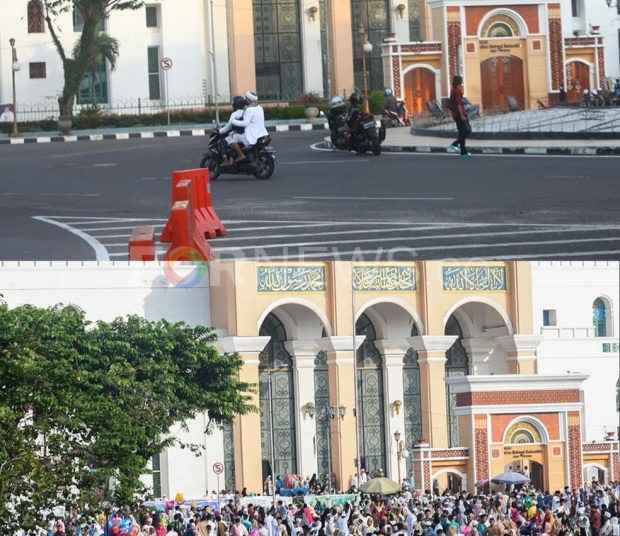 Perbandingan tahun 2020 tanggal 24 Mei jam 06:46 WIB dan tahun 2019 Tanggal 05 Juni jam 07:47 WIB. (matakamera/fornews.co/mushaful imam)