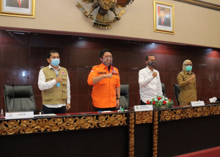 Rapat terkait pemberlakukan PSBB di Kota Palembang. Foto: Istimewa