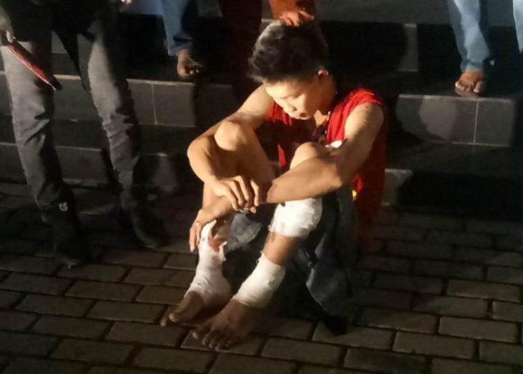 Tersangka Medi saat ditangkap tim Tekab 134 Polrestabes Palembang, Foto: Fornews,co/Rusli