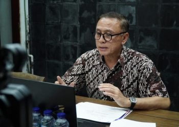 Ketua Umum PSSI Mochamad Iriawan saat memimpin rapat komite eksekutif PSSI melalui konferensi video, Selasa (12/05) malam. (fornews.co/pssi)