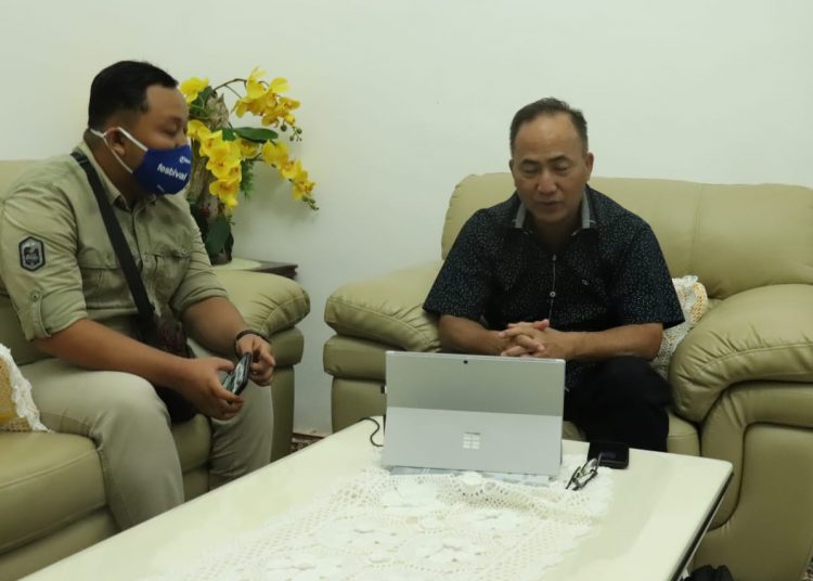 Sekda Muba Apriyadi mengikuti Dialog Nasional, Kamis (02/07). (fornews.co/humas pemkab muba)
