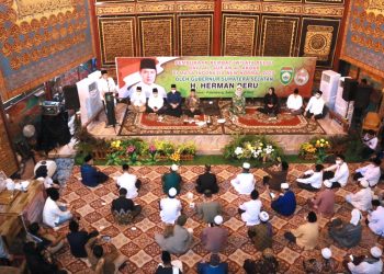 Pembukaan kembali wisata religi di Palembang, Bayt Al-Quran Al-akbar, Sabtu (18/07). (Humas Pemprov Sumsel)