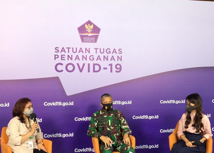 Talkshow di Media Center Satgas Covid-19 Graha BNPB Jakarta pada Senin (12/10). (IST)