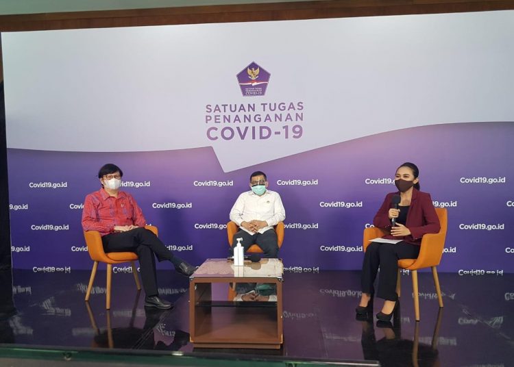 Talkshow Satuan Tugas Penanganan COVID-19 bertema “Pencegahan COVID-19: Beda Masyarakat, Beda Strategi?” di Media Center Satgas COVID-19 Graha BNPB Jakarta, Kamis (01/10). (fornews.co/stpc19)
