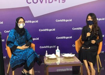 Psikolog Anak dan Keluarga Dra Mira Amir dalam talkshow “Menghapus Stigma Pasien Covid-19” di Media Center Satuan Tugas Penanganan Covid-19 Graha BNPB Jakarta, Jumat (09/10). (fornews.co/stpc19)