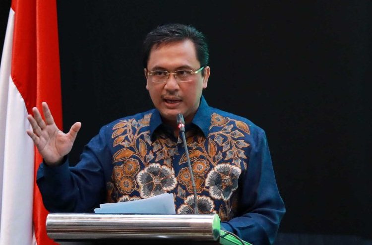 Ketua BPK RI Agung Firman Sampurna resmi ditetapkan sebagai Ketua Umum PP PBSI masa bakti 2020-2024 pada Munas PBSI 2020 di JHL Hotel, Tangerang, Jumat (06/11). (fornews.co/badmintonindonesia)