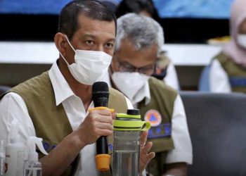 Kepala BNPB, Doni Monardo, saat  kunjungan kerja di Kantor Balai Penyelidikan dan Pengembangan Teknologi Kebencanaan dan Geologi (BPPTKG) Yogyakarta. (foto bnpb/danung arifin)