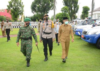 Pengecekan armada yang akan digunakan untuk Operasi Lilin Musi 2020 di Kabupaten OKI, Senin (21/12). (IST)