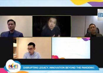 Tangkapan layar diskusi sesi III Indonesia Digital Conference bertema Disrupting Legacy, Innovation beyond the Pandemic, yang digelar Asosiasi Media Siber Indonesia (AMSI) secara virtual, Selasa (15/12). (fornews.co/amsi)