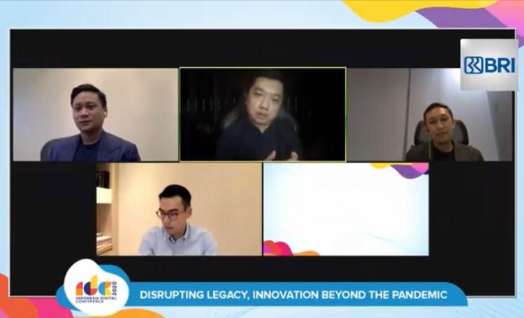 Tangkapan layar diskusi sesi III Indonesia Digital Conference bertema Disrupting Legacy, Innovation beyond the Pandemic, yang digelar Asosiasi Media Siber Indonesia (AMSI) secara virtual, Selasa (15/12). (fornews.co/amsi)