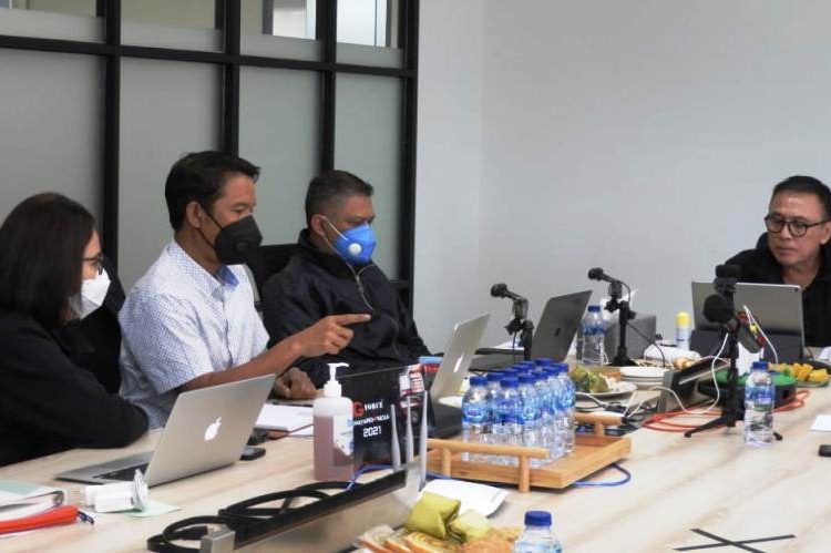 Ketua Umum PSSI Mochamad Iriawan mengikuti rapat Exco PSSI, Rabu (20/1/2021). (fornews.co/pssi)