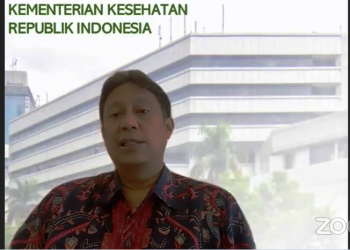 Menteri Kesehatan Budi Gunadi Sadikin saat konferensi pers secara virtual, Minggu (7/2/2021). (fornews.co/bkpm kemenkes)