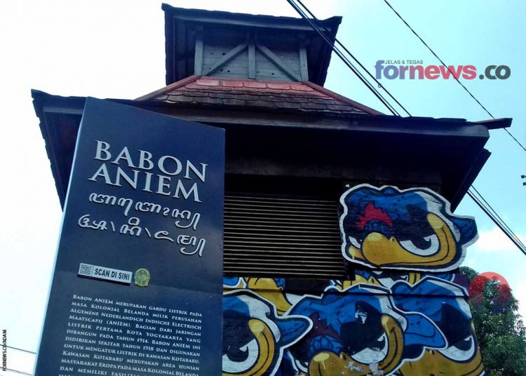 CAGAR Budaya Babon Aniem di Kotabaru, Yogyakarta, pada Sabtu (27/2/2021). (foto fornews.co/adam)
