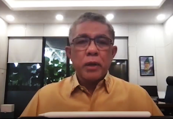 Sekretaris Jenderal Kementerian Kesehatan RI drg Oscar Primadi saat memberikan keterangan pada konferensi pers virtual, Kamis (4/2/2021). (fornews.co/bkpm kemenkes)