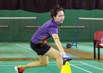 Jelang turnamen Yonex Swiss Terbuka, para pemain terus berlatih di Pelatnas Cipayung, Jakarta Timur. (Foto: PBSI)