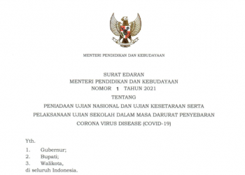 Surat edaran (SE) Mendikbud Nomor 1 Tahun 2021