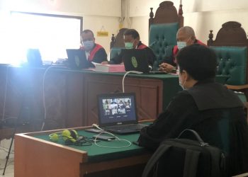 Suasana persidangan bandar narkoba, Doni. Foto: Fornews.co/istimewa