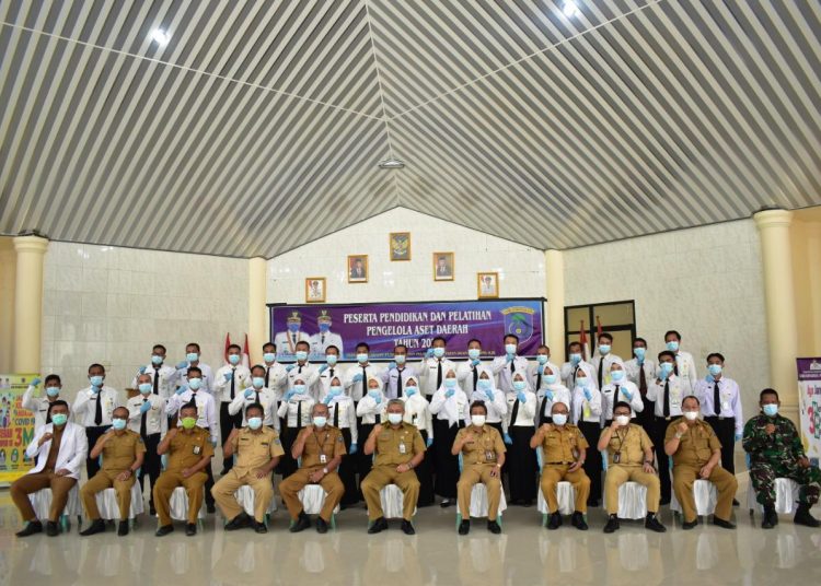 Pemkab OKI menggelar Pendidikan dan Pelatihan Pengelola Aset Daerah di Gedung Diklat, Teluk Gelam OKI, Senin, (15/03/2021). (fornews.co/Diskominfo OKI)