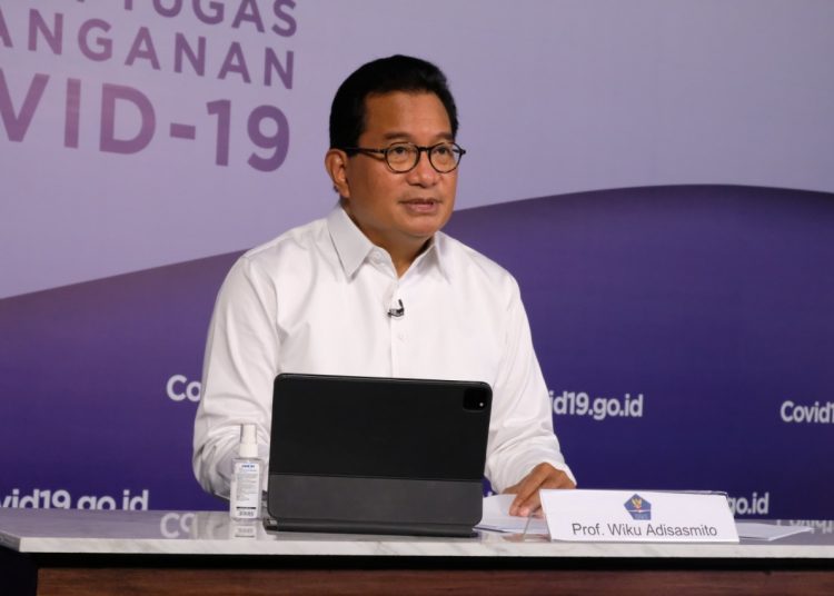 Juru Bicara Satgas Penanganan Covid-19 Prof Wiku Adisasmito memberikan keterangan pers,  Selasa (16/3/21). (fornews.co/ist/youtube Sekretariat Presiden)