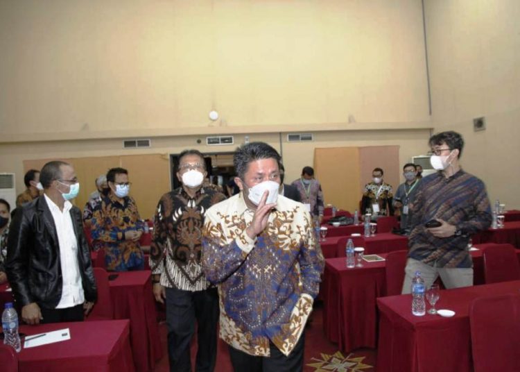 Gubernur Sumsel Herman Deru menghadiri Musda MKI Sumsel di Hotel Grand Inna Daira Palembang, Sabtu (11/4/2021). (fornews.co/humas provinsi sumsel)