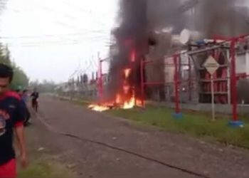 Tangkapan layar dari video warga. (istimewa/youtube palembang update)