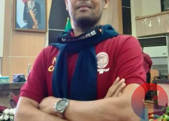 Pelatih Kepala Sriwijaya FC Nil Maizar. (fornews.co/iwan setiawan)