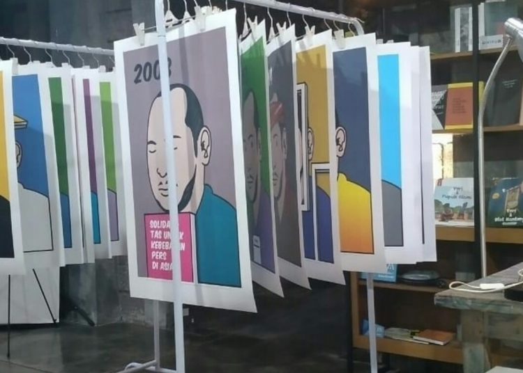 Pameran ini akan berlangsung hingga tanggal 10 Mei di Cafe Antologi Space Yogyakarta. (istimewa/IG AJI Yogyakarta)