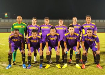 Tim Persita Tangerang Oldstar yang diperkuat sejumlah eks pemain Timnas Indonesia. (fornews.co/ist)