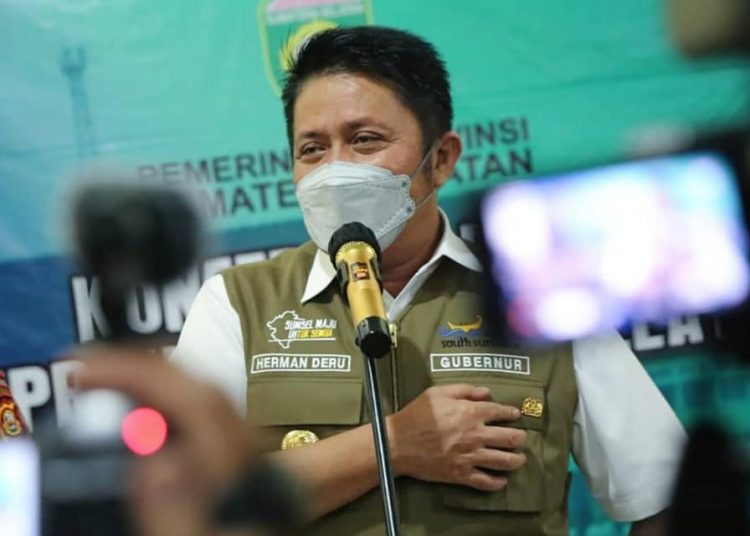 Gubernur Sumsel, Herman Deru. (fornews.co/humas pemprov sumsel)