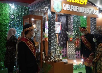Stand pameran Kabupaten Musi Banyuasin pada Sriwijaya Expo 2021. (fornews / ist)
