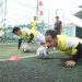 Pemain kunci Muba Babel United, Ateb, saat melakukan pemusatan latihan di Palembang, Minggu (26/9/2021). (fornews.co/ist)