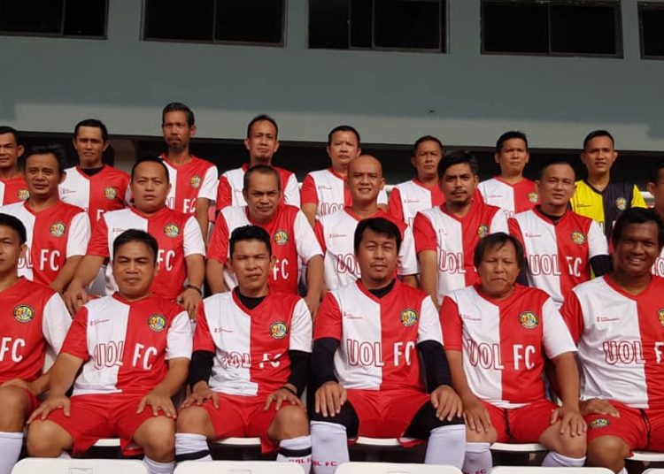 Tim Olstar Ujang Oeding Legend (UOL) FC, siap tampil pada Turnament Oldstar U-45 Piala Wali Kota Prabumulih. (fornews.co/ist)