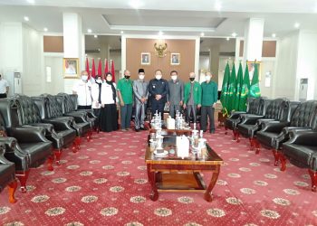 DPC PPP Kabupaten Musi Banyuasin saat bersilaturrahmi dengan Bupati Muba, Senin (04/10). (fornews / ist)