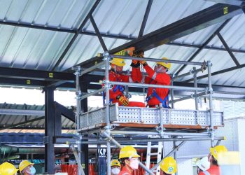 Peserta pelatihan sertifikasi bidang industri migas tahap dua yang dipusatkan di gedung MVC Sekayu, Kamis (25/11/2021). (fornews.co/humas pemkab muba)