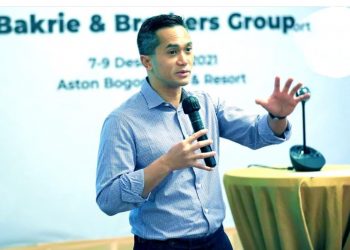 Dirut Bakrie & Brothers, Anindya Bakrie saat memberi arahan dan semangat kepada rekan-rekan kerja pada workshop budget dan business plan 2022-2026, di Aston Bogor Hotel and resort, Kamis (9/12/2021). (fornews.co/foto: ig akun @anindyabakrie)