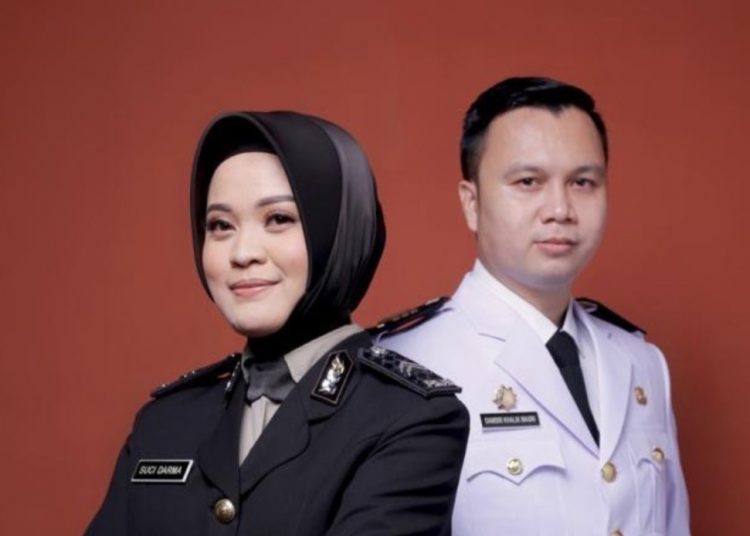 Briptu Suci Darma, bersama suaminya, Damsir Khalik Masri, yang menjadi terlapor pada kasus dugaan penipuan dan perzinahan. (fornews.co/akun ig @sucidrma)
