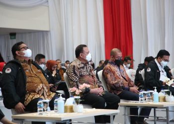 Ketua KPK, Firli Bahuri, saat hadir pada acara Executive Briefing bersama pimpinan parpol di Gedung Juang Merah Putih, Rabu (18/5/2022). (fornews.co/ist)
