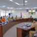 Plh Bupati Muba, Apriyadi, saat memimpin rapat bersama para Pejabat Eselon II Pemkab Muba, bertempat di Ruang Rapat Serasan Sekate, Senin (23/5/2022). (fornews.co/ pemkab muba)