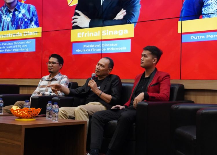 Momen talkshow 'Generasi Muda Semua Bisa' kolaborasi Akulaku Finance Indonesia dan UIN Raden Fatah Palembang, Kamis (16/6/2022). (fornews.co/ist)
