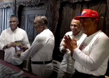 KETUA panitia Jambore Stroke Indonesia (JSI) #1, AR Iskandar, mengenakan topi merah berharap JSI menjadi awal direalisasikannya upaya pencegahan stroke melalui layanan kesehatan yang digerakkan oleh Yayasan Stroke Indonesia (Yastroki). (foto fornews.co/adam)