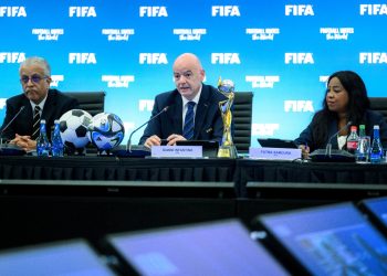 Gianni Infantino (tengah) kembali terpilih sebagai Presiden FIFA periode 2023-2027, pada kongres FIFA ke-73 di Kigali, Rwanda, Kamis (16/3/2023) siang waktu setempat. (fornews.co/pssi.org)
